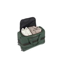 Travelite Basics Wheeled Duffle 55 Expandable Dark Green 10 Travelite Basics Wheeled Duffle 55 Expandable Dark Green -Mode Tassen Winkel image 1016