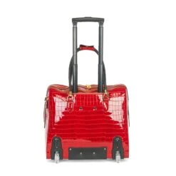 Olivia Lauren Alice Business Trolley Croco Rood -Mode Tassen Winkel image 1153