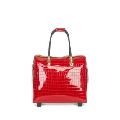 Olivia Lauren Alice Business Trolley Croco Rood -Mode Tassen Winkel image 1158