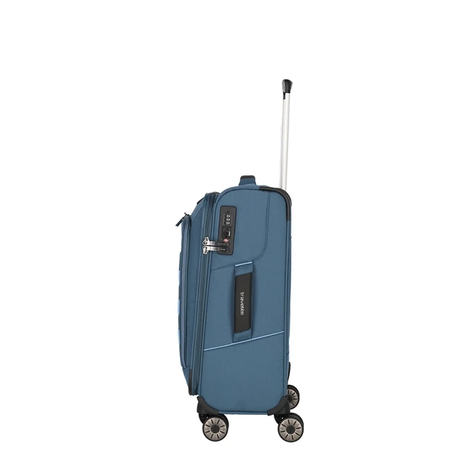 Travelite Skaii 4 Wheel Trolley S Blue 4 Travelite Skaii 4 Wheel Trolley S Blue - Afbeelding 4