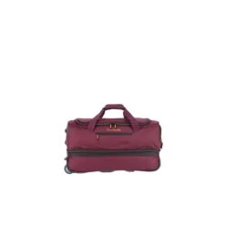Travelite Basics Wheeled Duffle 55 Expandable Dark Red -Mode Tassen Winkel image 1203