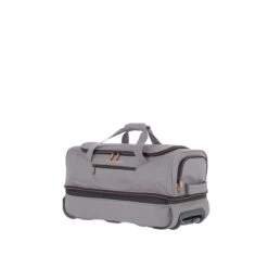 Travelite Basics Wheeled Duffle 55 Expandable Grey -Mode Tassen Winkel image 1418