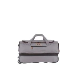 Travelite Basics Wheeled Duffle 55 Expandable Grey -Mode Tassen Winkel image 1419