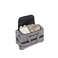Travelite Basics Wheeled Duffle 55 Expandable Grey -Mode Tassen Winkel image 1420