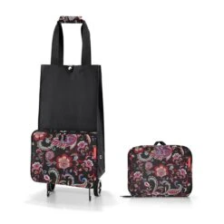Reisenthel Shopping Foldable Trolley Paisley Black -Mode Tassen Winkel image 1861