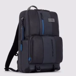 Piquadro Urban Fast-check Laptop And Ipad Backpack Black/grey -Mode Tassen Winkel image 2095