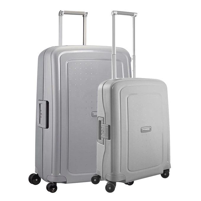 Samsonite S'Cure Spinner 55 + 75 Set Silver 1 Samsonite S'Cure Spinner 55 + 75 Set Silver