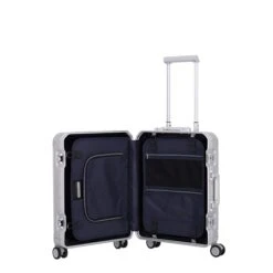 Travelite Next Aluminium 4 Wiel Trolley S Silver -Mode Tassen Winkel image 321