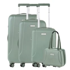 CarryOn Skyhopper 4-Delige Kofferset Beautycase/S/M/L Olive