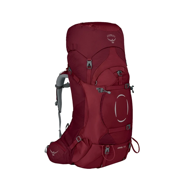 Osprey Ariel 55 Womens Backpack M/L Claret Red 1 Osprey Ariel 55 Womens Backpack M/L Claret Red