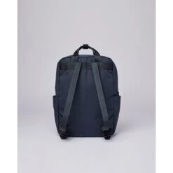 Sandqvist Knut Backpack II Navy Blue With Navy Webbing -Mode Tassen Winkel image 3601