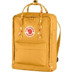Fjallraven Kanken Ochre-confetti Pattern -Mode Tassen Winkel image 3963