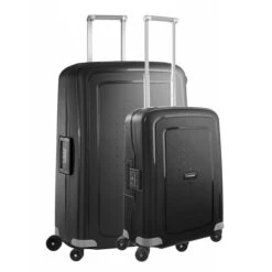 Samsonite S'Cure Spinner 55 + 75 Set Black