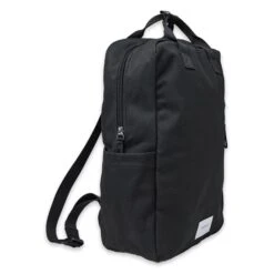 Sandqvist Knut Backpack Black With Black Webbing -Mode Tassen Winkel image 4402