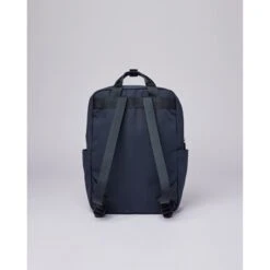 Sandqvist Knut Backpack Navy Blue With Navy Webbing -Mode Tassen Winkel image 4483