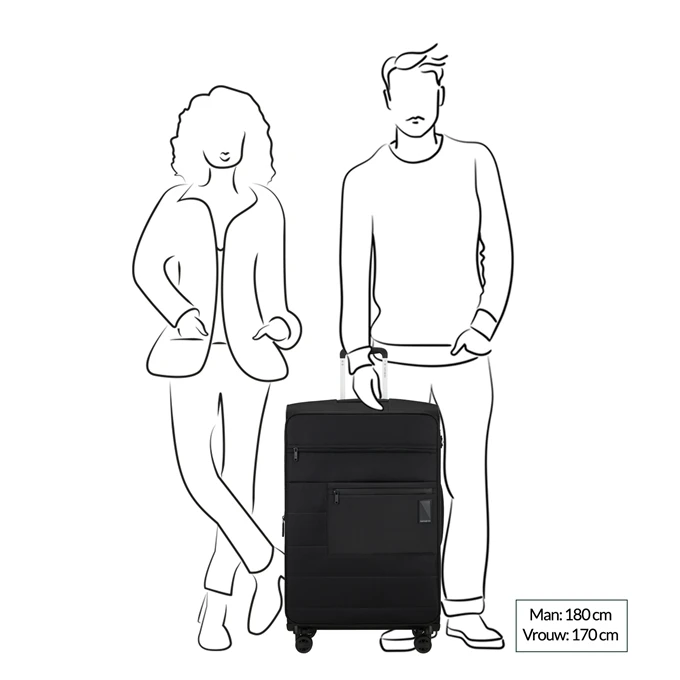 Samsonite Vaycay Spinner 77 EXP Black 2 Samsonite Vaycay Spinner 77 EXP Black - Afbeelding 2