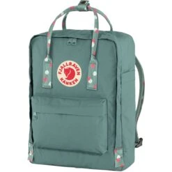 Fjallraven Kanken Frost Green-confetti Pattern -Mode Tassen Winkel image 4994