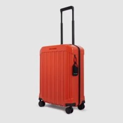 Piquadro PQ-Light Cabin Trolley 55 Orange -Mode Tassen Winkel image 545