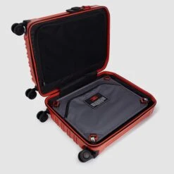 Piquadro PQ-Light Cabin Trolley 55 Orange -Mode Tassen Winkel image 546