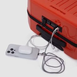 Piquadro PQ-Light Cabin Trolley 55 Orange -Mode Tassen Winkel image 550