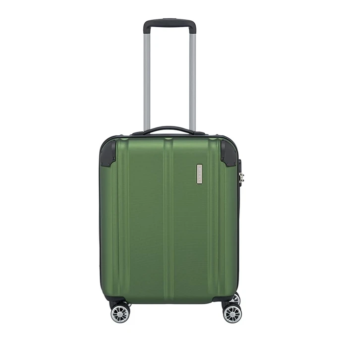 Travelite City 4 Wiel Trolley S Green 1 Travelite City 4 Wiel Trolley S Green