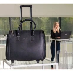 Olivia Lauren College Business Trolley Zwart -Mode Tassen Winkel image 758