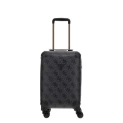 Guess Berta 18 In 8-Wheeler Coal Logo -Mode Tassen Winkel image 846